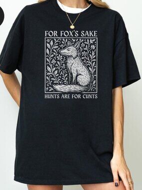 For Fox’s Sake Shirt, Funny Medieval Fox Meme Goblincore Tee